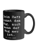 Mr. & Mrs. Panda Kaffeebecher Spruch Trennung von den Eltern mit... in Schwarz