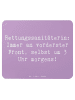 Mr. & Mrs. Panda Maus Pad Spruch Rettungssanitäterin Mut mit Spruch in Lavendeltraum