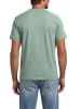 Mustang T-Shirt Basic Print Tee in Grün