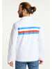 DreiMaster Maritim Herren Funktionsjacke in Weiss Retroblau