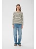 InWear Langarm DELLAIW Gerade Passform in WHISPER WHITE / BLACK STRIPE