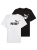 Puma T-Shirt 2er Pack in Schwarz/Weiß