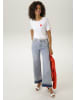 Aniston CASUAL T-Shirt in weiß-rot-pink