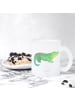 Mr. & Mrs. Panda Teetasse Glas Krokodil ohne Spruch in Transparent