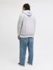 JACK & JONES PLUS Kapuzenpullover in White Melange