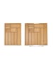 relaxdays Besteckkasten in Natur - (B)45 x (H)5,5 x (T)44,5 cm