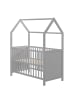 roba Hausbett FSC® zertifiziert 60 x 120 cm 6-fach höhenverstellbar - taupe