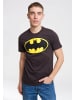 Logoshirt T-Shirt BATMAN - LOGO in dunkelgrau