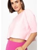 SASSYCLASSY Kurzarm Crop Pullover in Rosa