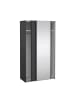 ebuy24 Schiebetürenschrank Como (2-türig)  Grau, spiegel 119 x 67 cm
