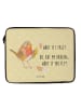 Mr. & Mrs. Panda Notebook Tasche Rotkehlchen Federn mit Spruch in Gelb Pastell