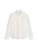 Marc O'Polo DENIM Bluse im Polo-Stil relaxed in Silky White