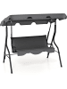 COSTWAY 3-Sitzer Hollywoodschaukel in Grau
