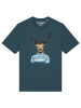 wat? Apparel T-Shirt Hirsch in Petrol