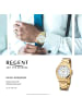 Regent Analog-Armbanduhr Regent Metallarmband gold groß (ca. 40mm)