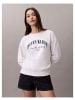 Calvin Klein College Logo Sweatshirt in Weiß