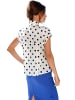 Heine Tupfenbluse in weiß-marine