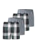 Schiesser Boxershorts Web in Grün / grau