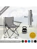 Coemo Gartenstuhl faltbarer Campingstuhl  in Grau