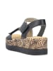 rieker Plateau Sandalen für Damen in schwarz