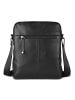 Bugatti Black Magic Umhängetasche Leder 22 cm schwarz