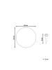 Beliani Dekorative Leuchte für den Außenbereich JOCOY in Weiß