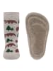 ewers Stoppersocken Bären in dunkel beige meliert