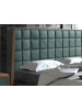 Angel Cerdá Bett 7148 in Dunkelgrün / Walnuss – (B)206 x (H)213 x (T)123 cm