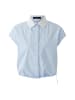Oui Patch Bluse in lt blue white