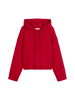 Marc O'Polo DENIM Strick-Hoodie relaxed in Red Mulberry