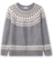 sheego by Joe Browns Strickpullover in grau meliert