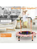 COSTWAY Trampolin mit Griff & LED 3-6 Jahre in Orange