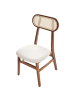 Beliani 2er-Set Esszimmerstuhl FALLON in Braun/Beige