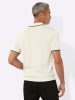 Sieh an! Polopullover in ecru-marine