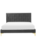 Beliani Doppelbett LIMOUX in Schwarz - (W) 147 x (H) 96 x (L) 213 cm