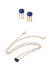 faina Women Jewelry Set in rose gold navy