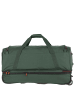 travelite Basics - Rollenreisetasche 98/119L 70 cm erw. (bordeaux) in dunkelgrün