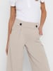 JACQUELINE de YONG Hose Wide Fit Ankle Pants Flare Culotte Cropped Pants in Grau