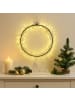 MARELIDA LED Kranz Türkranz Weihnachtskranz Lichtkranz 130LED D: 30cm schwarz