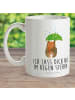 Mr. & Mrs. Panda Kindertasse Bär Regenschirm mit Spruch in Weiß