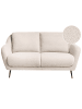 Beliani 2-Sitzer Sofa EIBY in Beige - (W) 130 x (H) 80 x (L) 90 cm