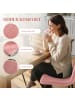 HOMCOM Esszimmerstühle in Rosa 45L x 54B x 87H cm