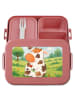 Mr. & Mrs. Panda Lunchbox Kuh Design ohne Spruch in Rot Pastell