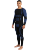 normani 2x Herren Thermo Langarmshirt in Blau/Schwarz
