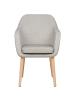 Beliani Esszimmerstuhl YORKVILLE II in Beige/Braun - (W) 56 x (H) 82 x (L) 46 cm