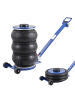 relaxdays Wagenheber "pneumatisch" in Blau – (B)24 x (H)40 x (T)106 cm