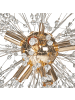 Beliani Pendelleuchten TOROLA in Gold/Transparent - (W) 56 x (H) 192 x (L) 56 cm