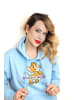 Tom & Jerry Damen Kapuzenpullover Tom & Jerry in Hellblau