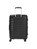 D&N Travel Line 4500+ - 4-Rollen-Trolley M 65 cm erw. (black) in schwarz