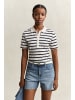 Gant Poloshirt in ecru marine - 0001